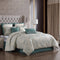 Marana 9 Pc Medallion Jacquard Comforter Set