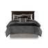 7 Piece Faux Suede Comforter Set - Black - King