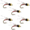Beadhead Red 3 Dollar Dip Serendipity Wet Fly Fishing Flies - 6 Flies Hook Size 16