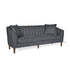 Contemporary 3 Seater Sofa with Plush Accents - Fabric