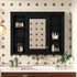 Wall Mounted Medicine Cabinet With Mirror, Storage Cabinet Featuring 6 Open Shelves And Adjustable Interior