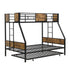Modern Metal Bunk Bed With Dual Side Ladder And Metal Desig
