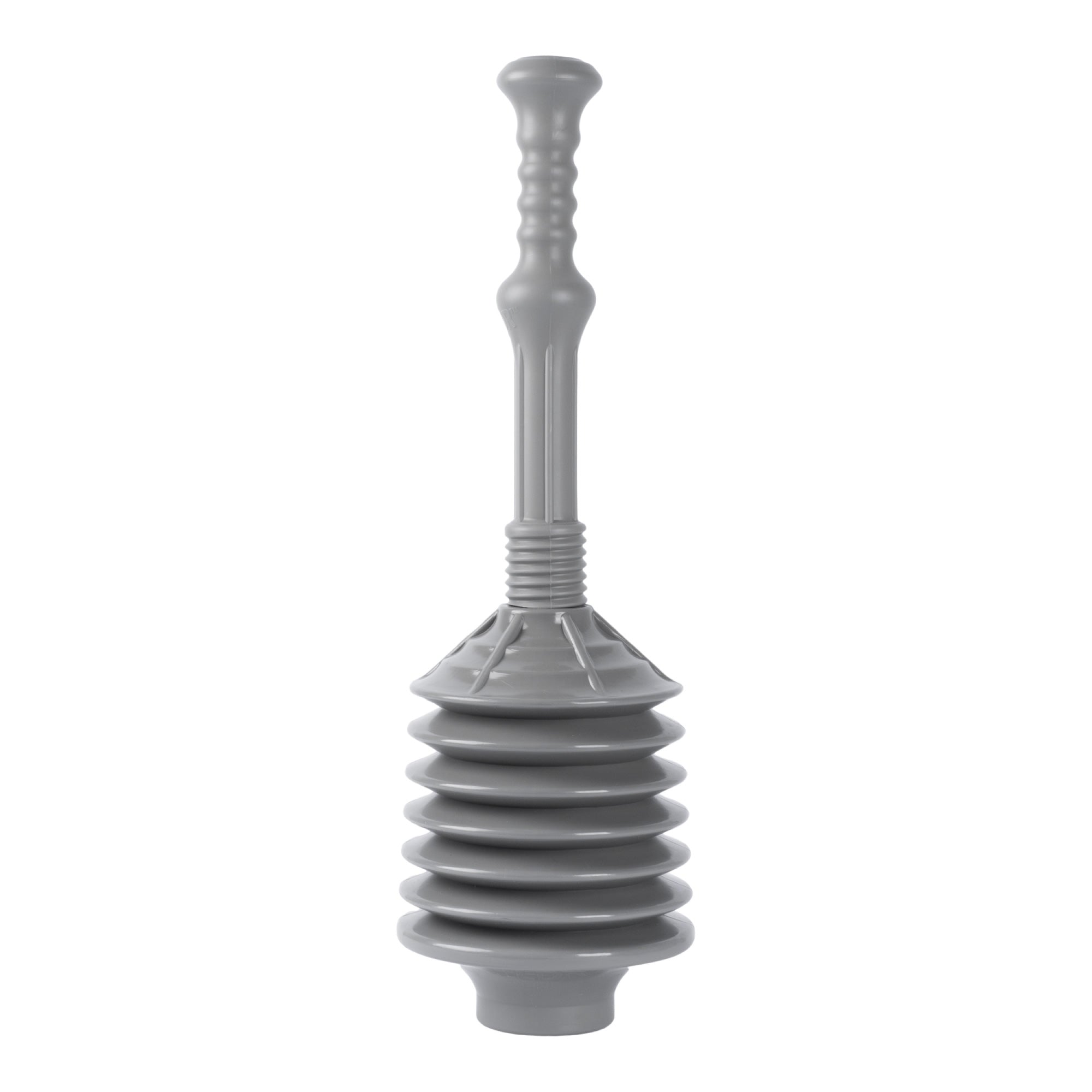 Bellows Accordion Toilet Plunger (Grey)