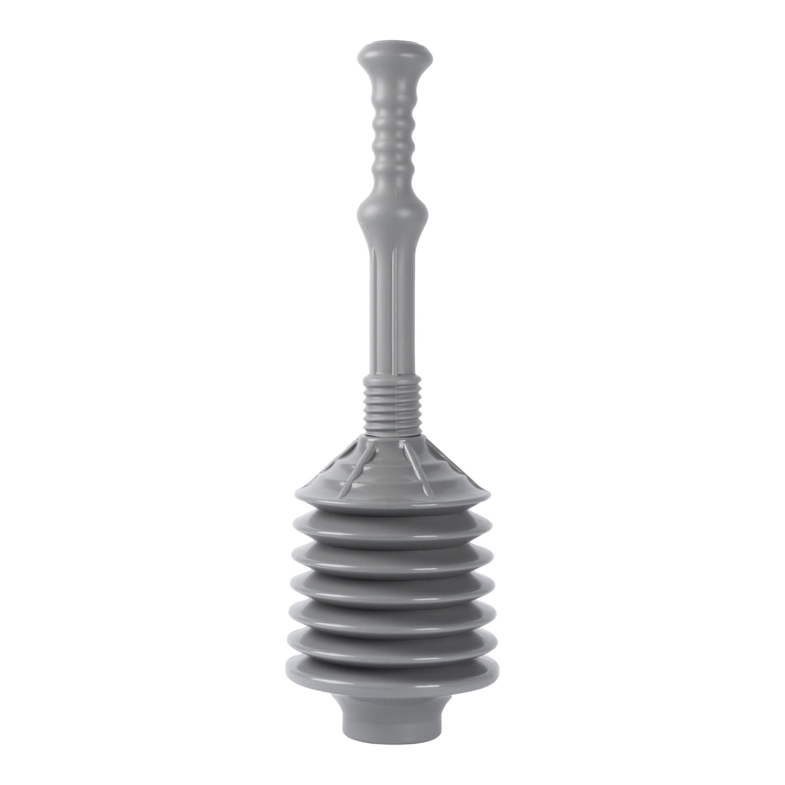 Bellows Accordion Toilet Plunger (Grey)