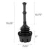 Antimicrobial Bellows Accordion Toilet Plunger with Black Storage Tray (Black)