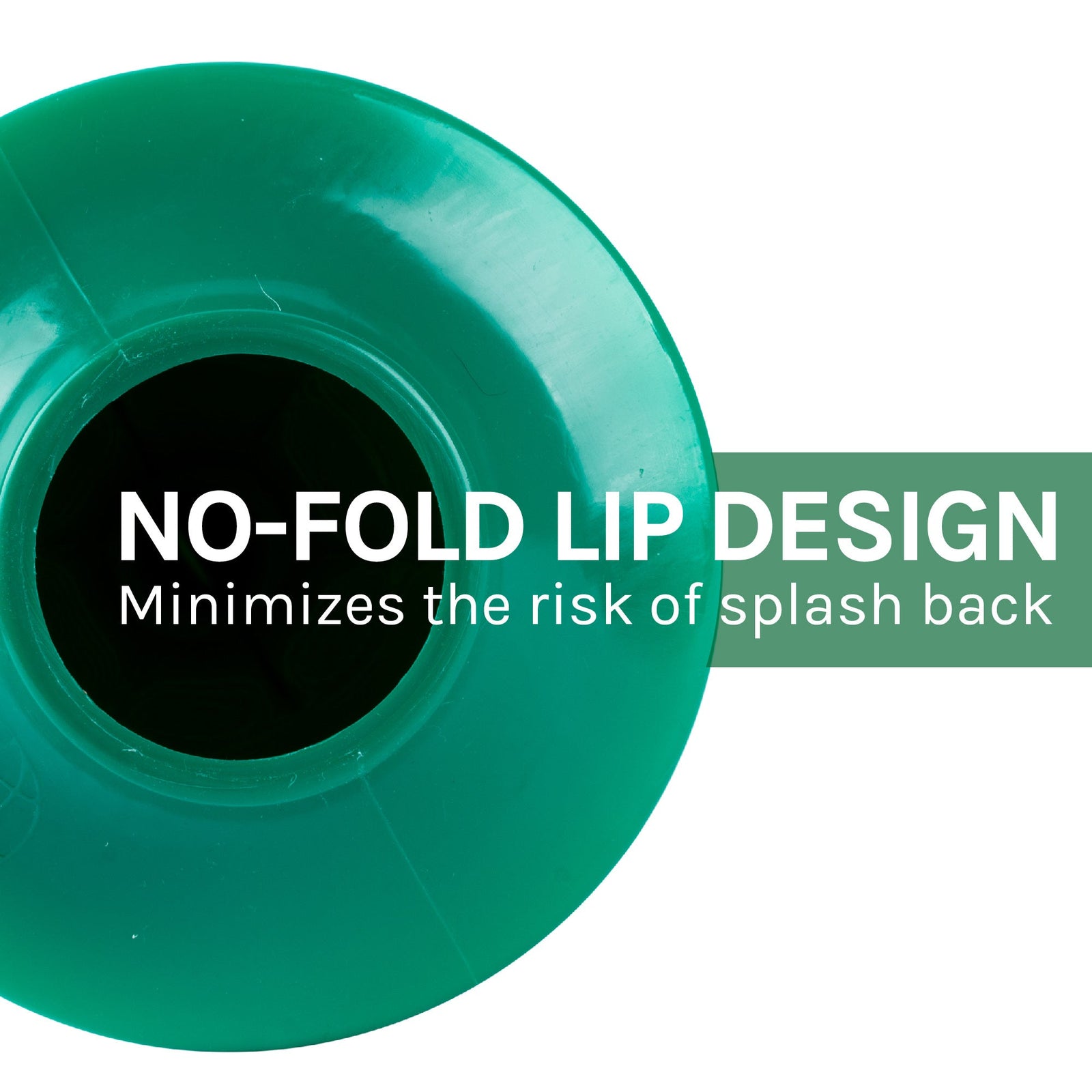 Antimicrobial Bellows Accordion Toilet Plunger with Black Storage Tray (Green)