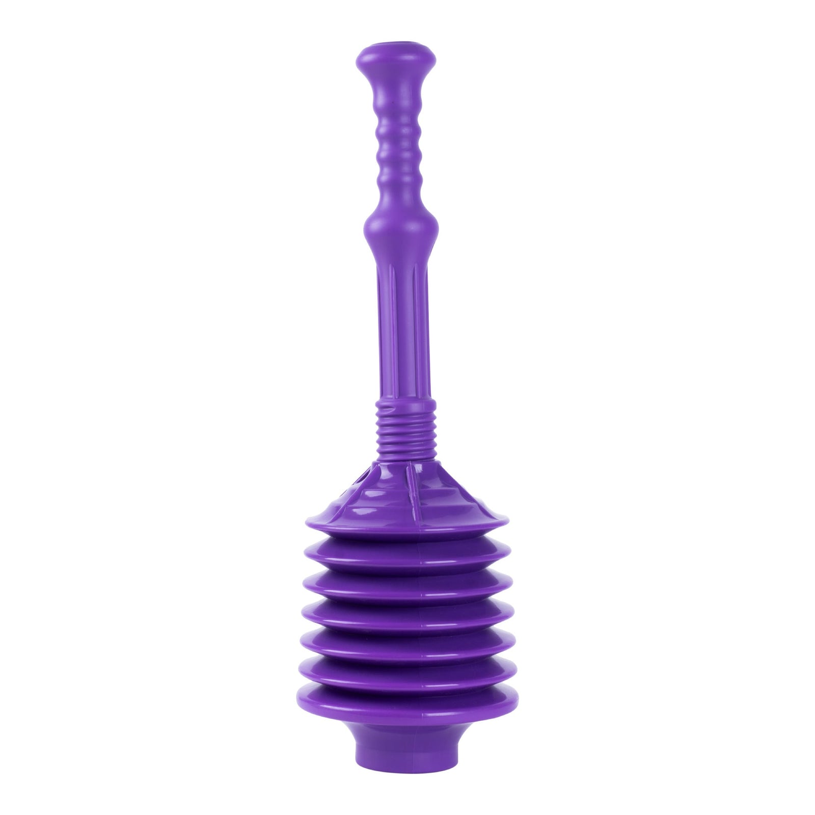 Bellows Accordion Toilet Plunger (Purple)