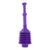 Bellows Accordion Toilet Plunger (Purple)