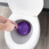 Antimicrobial Bellows Accordion Toilet Plunger with Black Storage Tray (Purple)