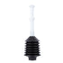 Bellows Accordion Toilet Plunger (Black and White)