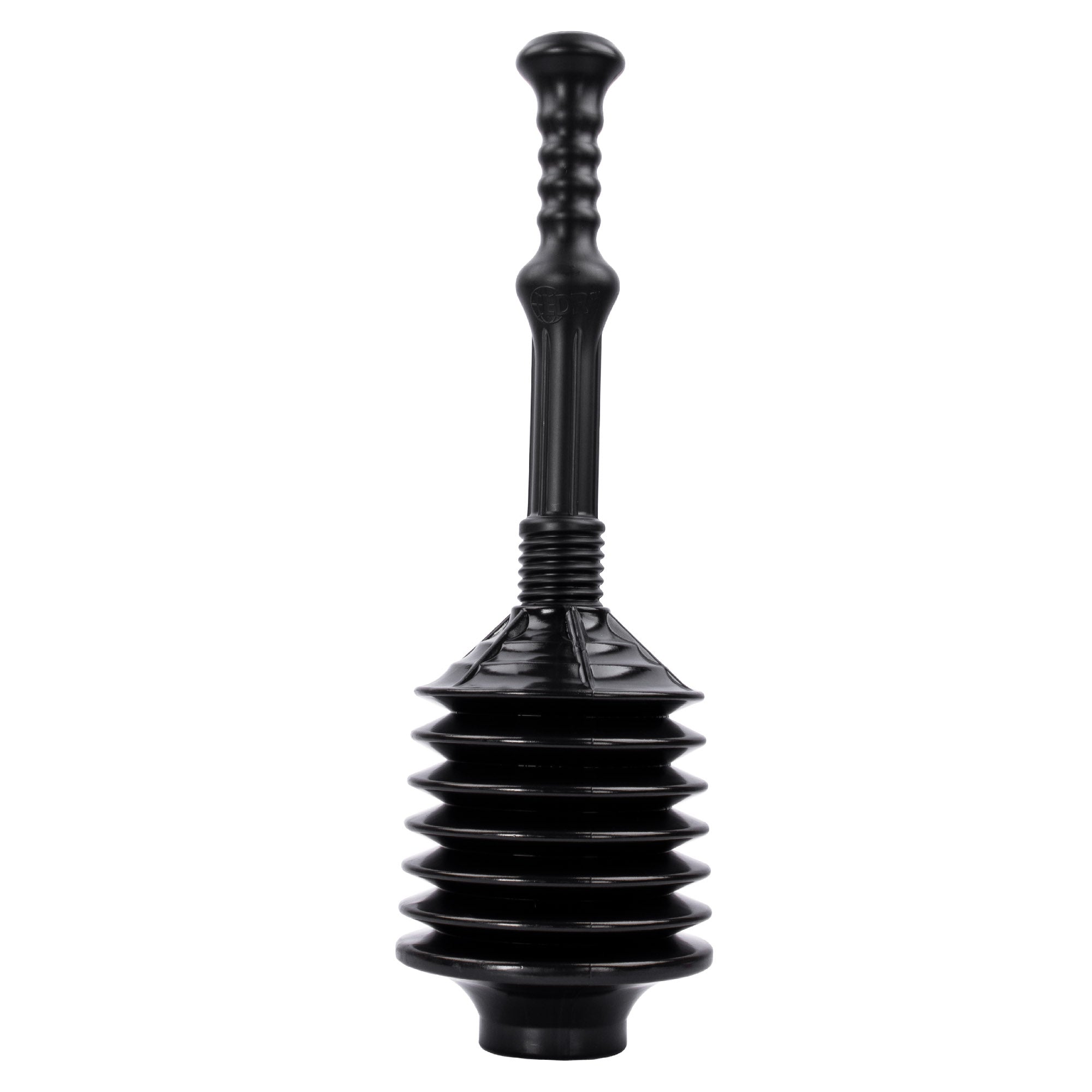 Bellows Accordion Toilet Plunger (Black)