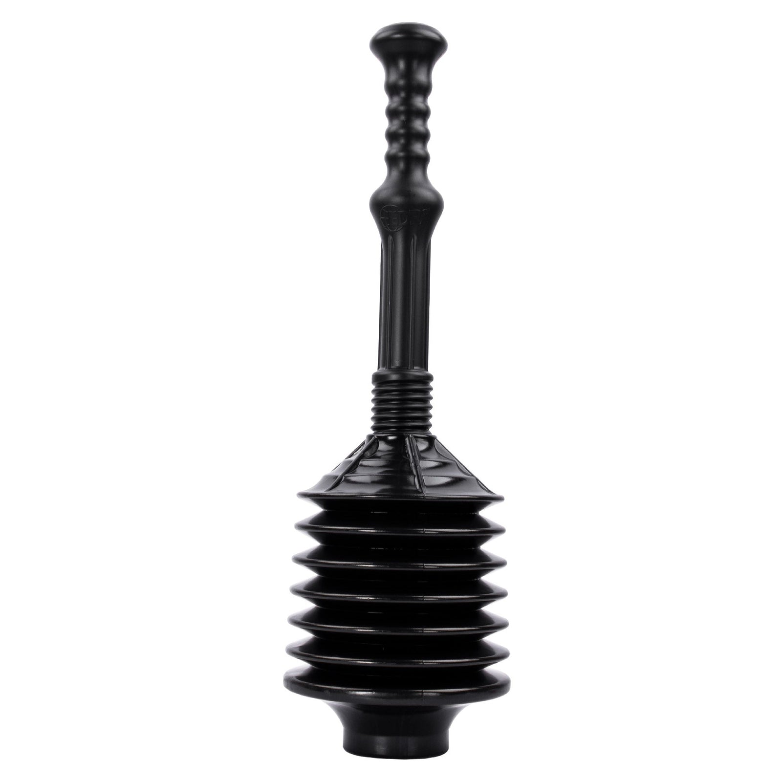 Bellows Accordion Toilet Plunger (Black)