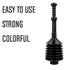 Bellows Accordion Toilet Plunger (Black)