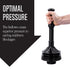 Bellows Accordion Toilet Plunger (Black)