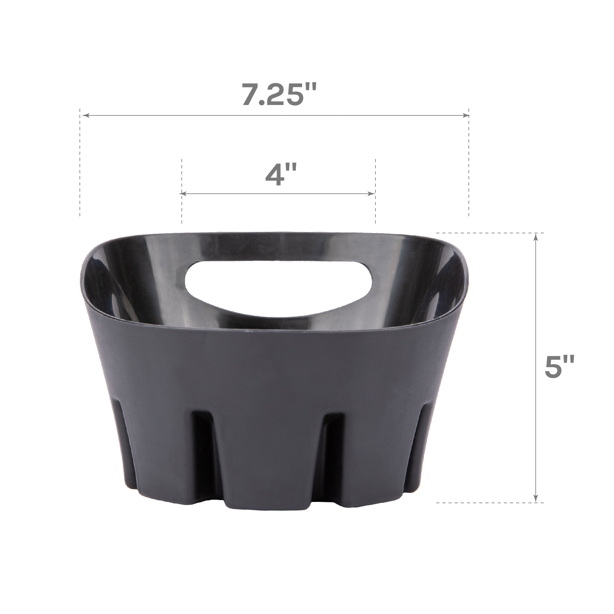 Antimicrobial Universal Drip Tray for Toilet Plunger (Black)