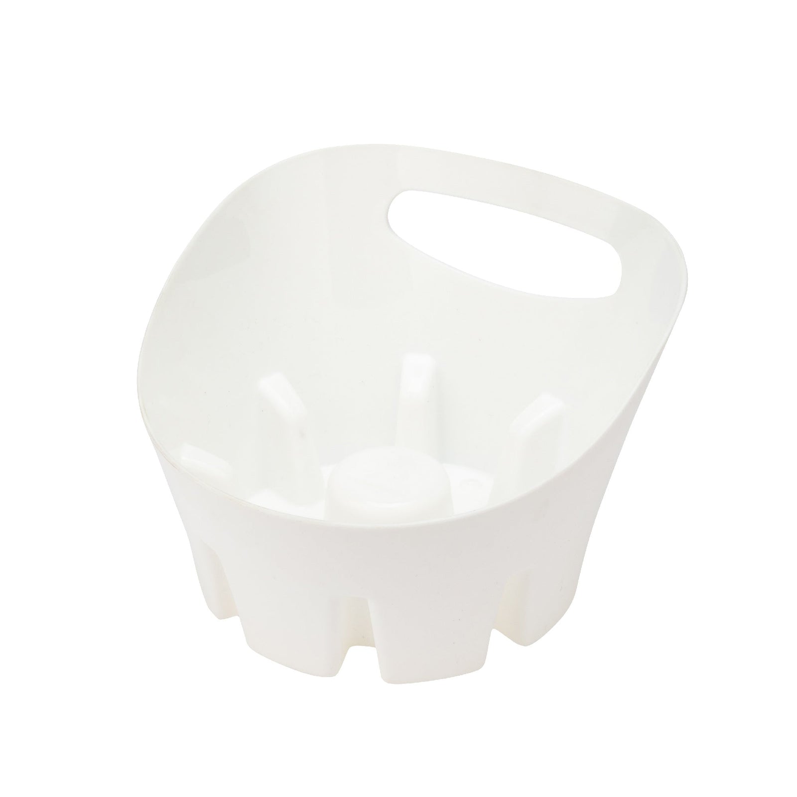 Antimicrobial Universal Drip Tray for Toilet Plunger (White)