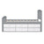 Platform Storage Bed Solid Wood Bed With 6 Drawers