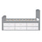 Platform Storage Bed Solid Wood Bed With 6 Drawers