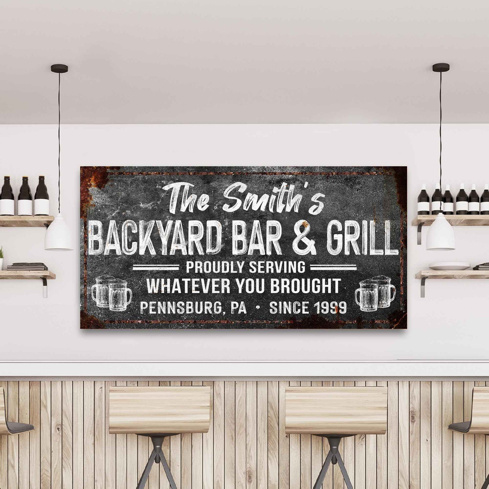 Backyard Bar & Grill Sign XXIII