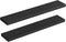 HOOBRO Floating Shelves for Wall, Wall Mounted Shelf Set of 2, 47.2" Hanging Shelf with Invisible Brackets, for Wall in Bathroom, Bedroom, Toilet, Kitchen, Living Room, Office, Black BK120BJP201