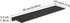 JOOM Small Metal Wall Floating Shelf - Metal Wall Shelf, Black Floating Shelf, Small Bathroom Shelf, Display Shelves for Wall Storage (Black, 20 in)