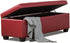 BELLEZE Storage Faux Leather Ottoman, 47 Inch Bench Bedroom Bench with Safety Close Hinge, Extra Long Ottoman with Storage for Living Room, Entryway, Hallway, Foot Rest, Support 300lbs - Red