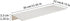 JOOM White Metal Floating Shelf - Floating Shelf, Small Bathroom Shelf, Display Shelves for Wall Storage (12 in)