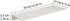 JOOM White Floating Shelves for Wall Storage, Metal Wall Shelves for Living Room, Bathroom, Kitchen, 12” Small Display Shelves for Collectibles(2 PCS)