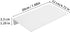 JOOM Small Metal Wall Floating Shelf - Metal Wall Shelf, Black Floating Shelf, Small Bathroom Shelf, Display Shelves for Storage (White, 8 Inch)