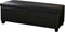 BELLEZE 47 Inch Storage Ottoman, Faux Leather Storage Bench Bedroom Bench with Safety Close Hinge, Ottoman with Storage for Living Room, Entryway, Hallway, Foot Rest, Support 300lbs - Black