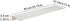JOOM White Metal Floating Shelf - Small Bathroom Display Shelf for Wall Storage (White, 16 in)