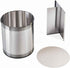 Extra Large Rotating Utensil Holder Caddy with Sturdy No-Tip Weighted Base, Removable Divider, and Gripped Insert: Metal | Rust Proof