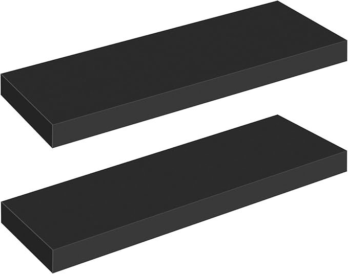 HOOBRO Floating Shelves for Wall, Wall Mounted Shelf Set of 2, 23.6