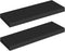 HOOBRO Floating Shelves for Wall, Wall Mounted Shelf Set of 2, 23.6" Hanging Shelf with Invisible Brackets, for Wall in Bathroom, Bedroom, Toilet, Kitchen, Living Room, Office, Black BK60BJ01