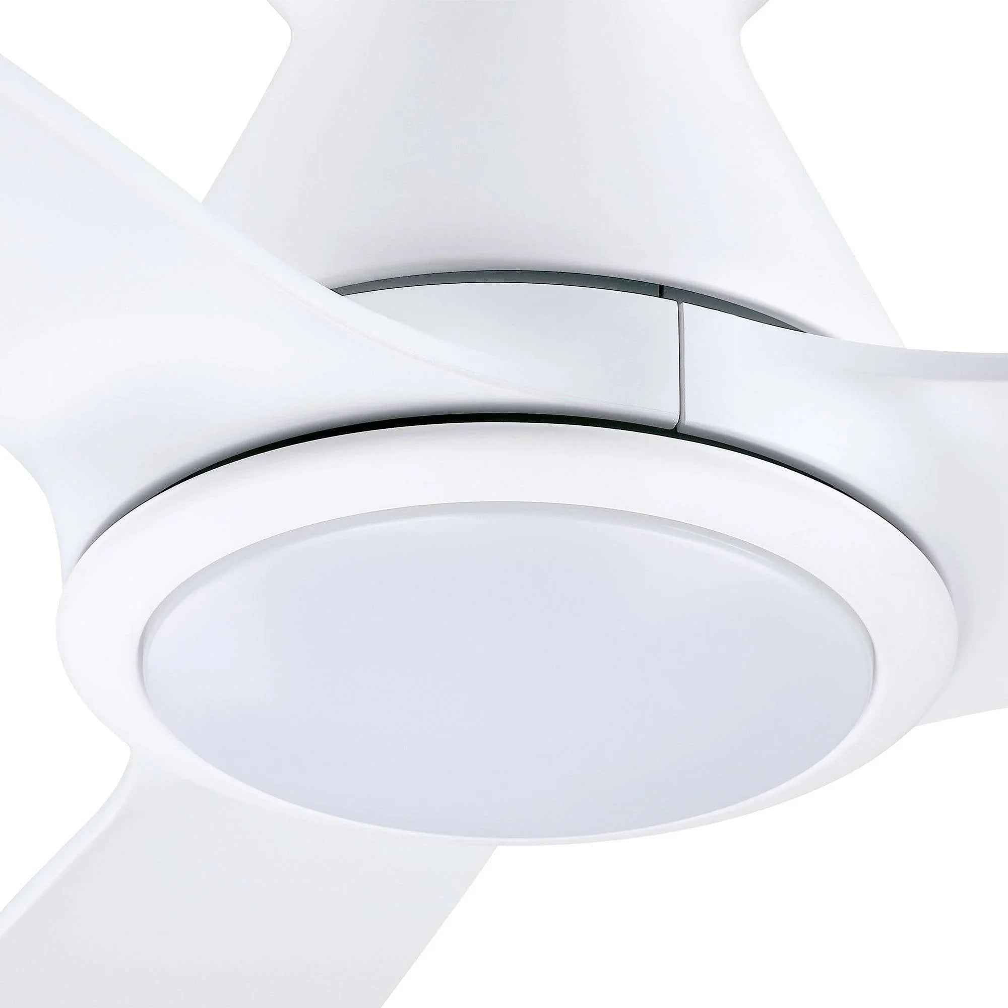52" Ahmedabad Industrial DC Motor Flush Mount Reversible Ceiling Fan with LED Lighting and Remote Control