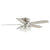 52" Bangatore Traditional Chrome Flush Mount Reversible Ceiling Fan with Lighting and Remote Control