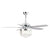 52" Elkton Modern Reversible Crystal Fandelier with Lighting and Remote Control