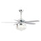 52" Elkton Modern Reversible Crystal Fandelier with Lighting and Remote Control