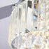 52" Elkton Modern Reversible Crystal Fandelier with Lighting and Remote Control