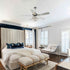 52" Nowthen Modern Crystal Chandelier Ceiling Fan with Led Light and Remote Control 5 Blades Chrome