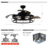 52" Industrial Downrod Mount Ceiling Fan with Lighting and Remote Control