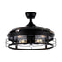 52" Industrial Downrod Mount Ceiling Fan with Lighting and Remote Control
