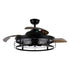 52" Industrial Downrod Mount Ceiling Fan with Lighting and Remote Control
