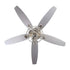 52" Kyla Industrial Caged Ceiling Fan with Light Remote Control Satin Nickel