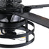 52" Industrial Reversible 5 Blade Led Ceiling Fan