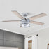 52" Industrial Reversible 5 Blade Led Ceiling Fan