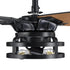 52" Industrial Reversible 5 Blade Led Ceiling Fan