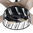 52" Tata Nagar Farmhouse Downrod Mount Reversible Crystal Ceiling Fan with Lighting and Remote Control