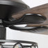 52" Tibuh Modern Crystal Chandelier Ceiling Fan with Led Light And Remote Control 5 Blades Chrome