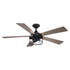 52" Windmill Modern DC Motor Downrod Mount Reversible Ceiling Fan with Lighting and Remote Control